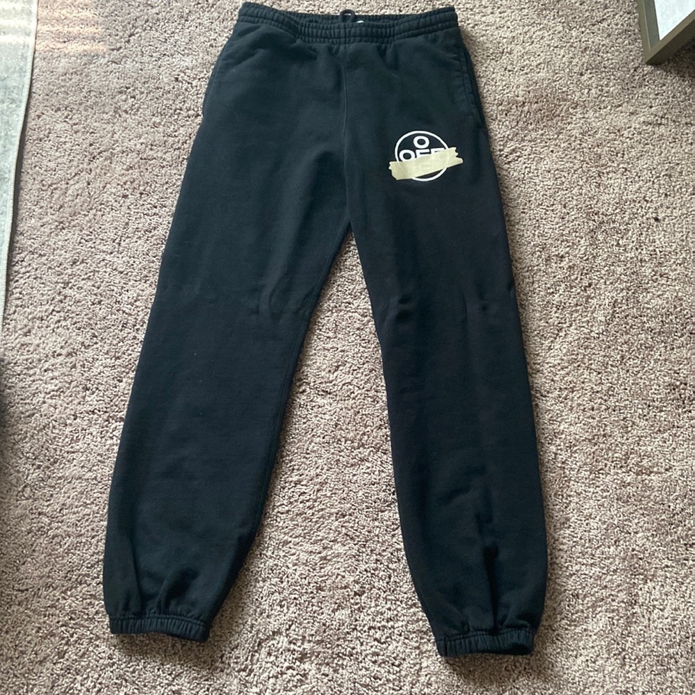 off white tape arrows long sweatpants